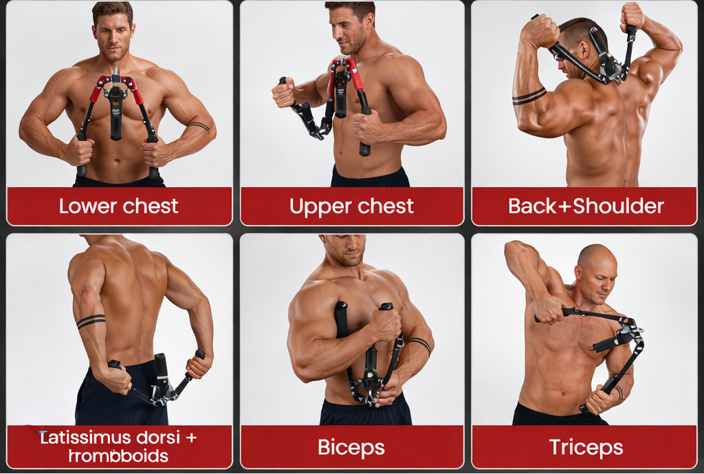 Auralis™ Hydraulic Chest Trainer | Adjustable Resistance for Chest Structure & Home Training